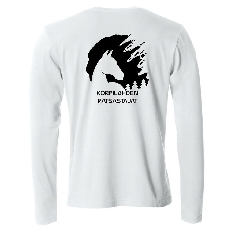 Miesten pitk&auml;hihainen paita KoRa logolla
