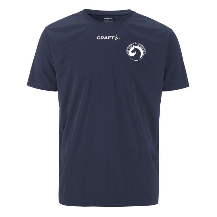 Miesten tekninen t-paita Lapinlahden ratsastusseura logolla