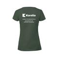 Naisten t-paita Karelia AMK logolla