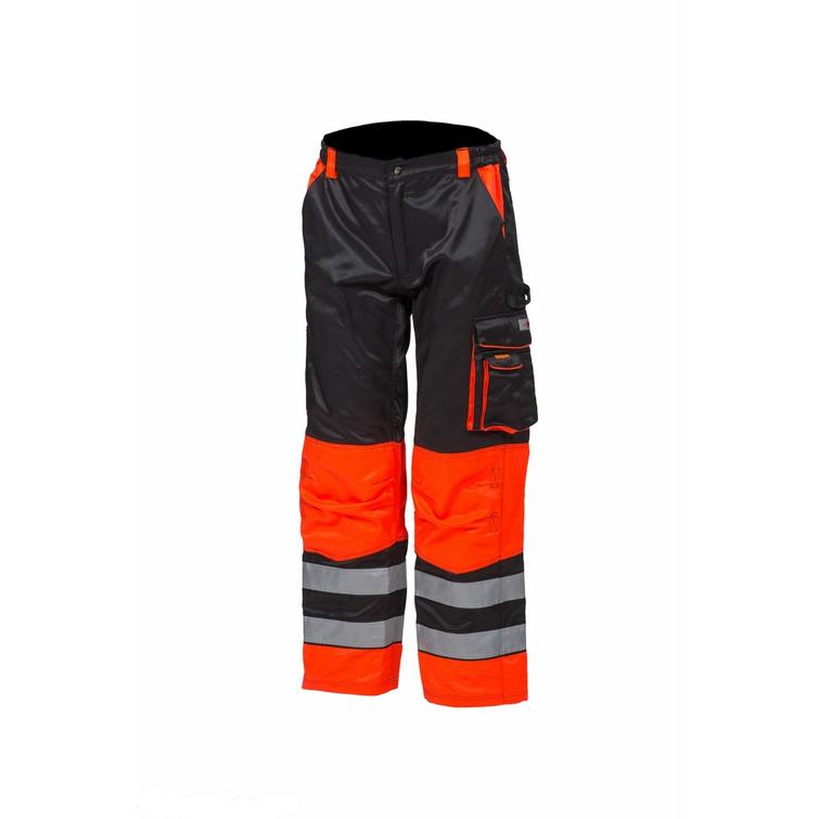 Huomiov&auml;riset vy&ouml;t&auml;r&ouml;housut puna/musta