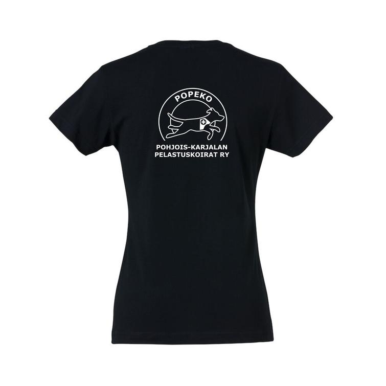 Naisten basic t-paita Popeko logolla