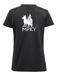Naisten tekninen t-paita MPKY logolla