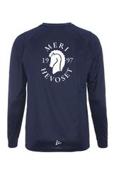 Miesten rush 2.0 tekninen pitk&auml;hihainen paita Merihevoset logolla