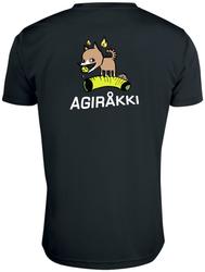 Miesten active t-paita Agiråkki logolla