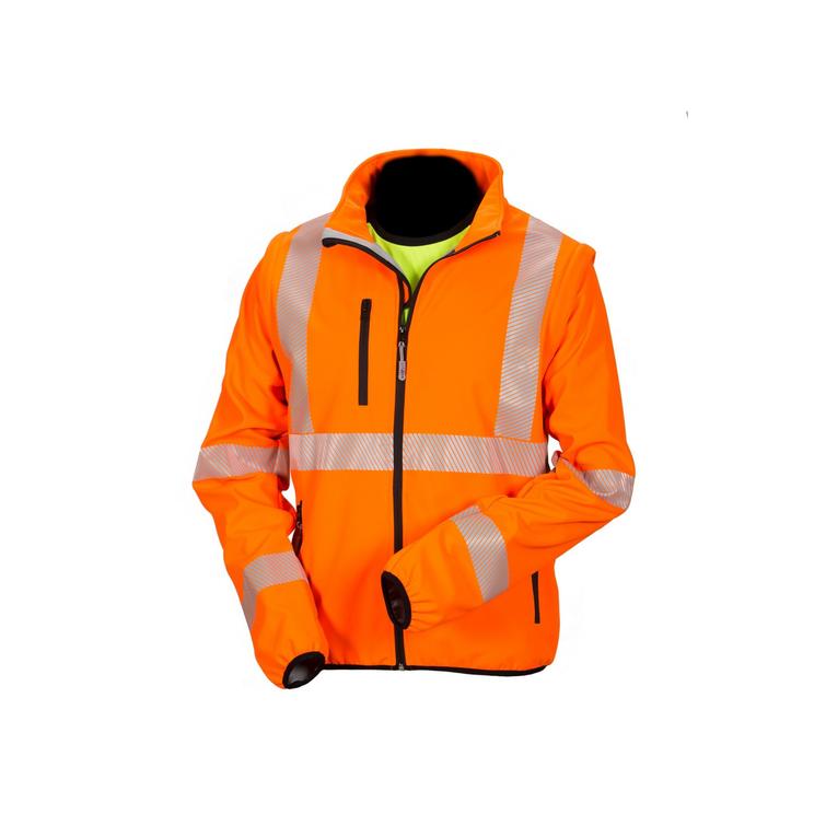 Huomiov&auml;rinen softshell takki oranssi