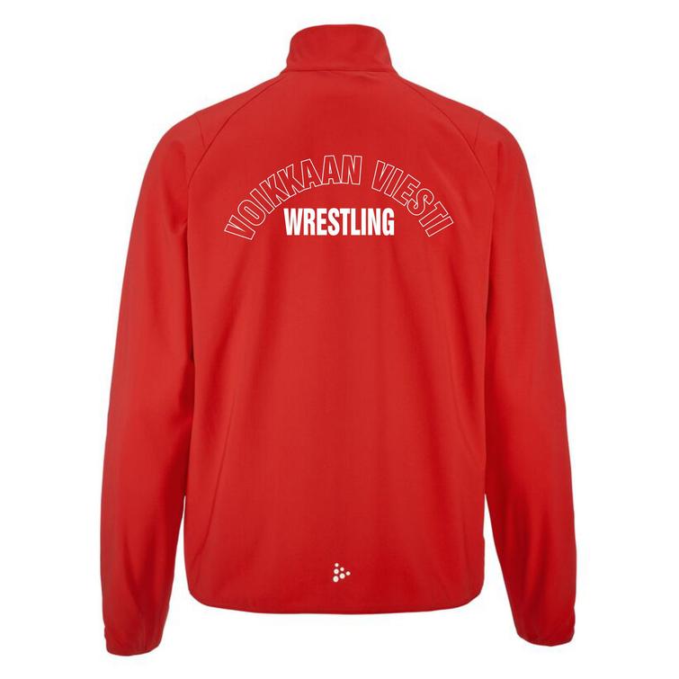 Miesten treenitakki Voikkaan Viesti logolla