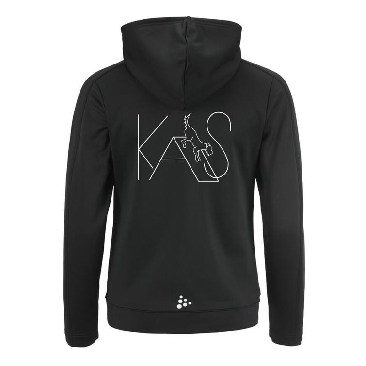 Naisten tekninen brushed vk huppari KAS logolla