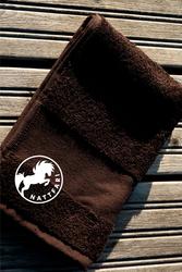 Pikkupyyhe Nattfari logolla