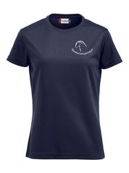 Naisten tekninen ice t-paita riemuratsastajat logolla