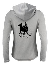 Naisten tekninen vetoketjullinen huppari MPKY logolla