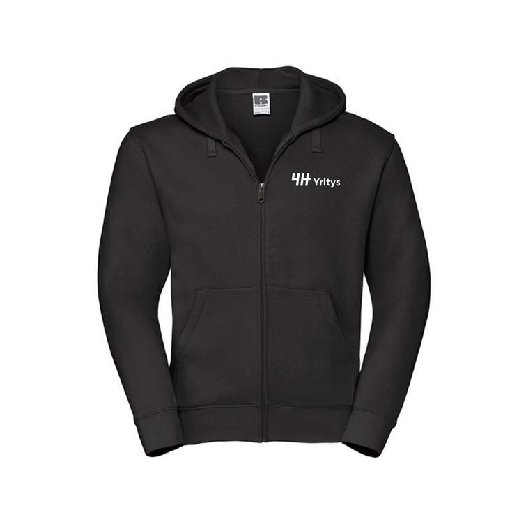 Miesten vetoketjuhuppari 4H Yritys logolla