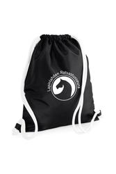 Jumppapussi Lapinlahden ratsastusseura logolla