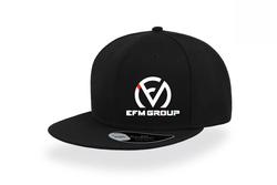 Snapback cap lippis EFM logolla (tuotantoon)