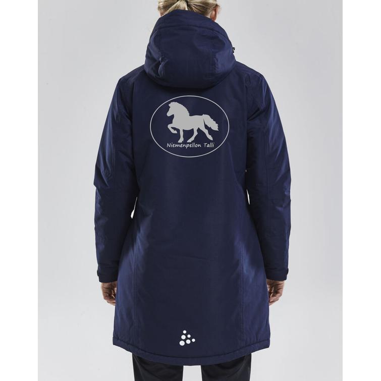 Naisten parka toppatakki MUR logolla