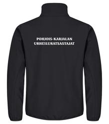 Miesten classic softshell takki PKUR logolla