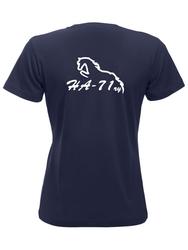 Naisten t-paita HA-71 logolla