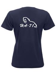 Naisten t-paita HA-71 logolla