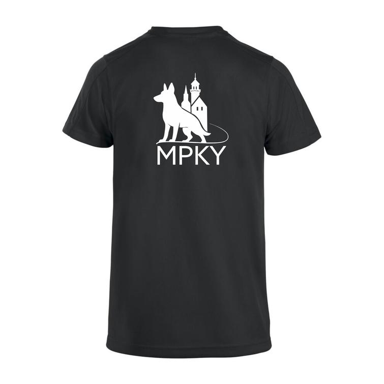 Miesten tekninen t-paita MPKY logolla