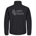 Miesten classic softshell takki Happy riders logolla