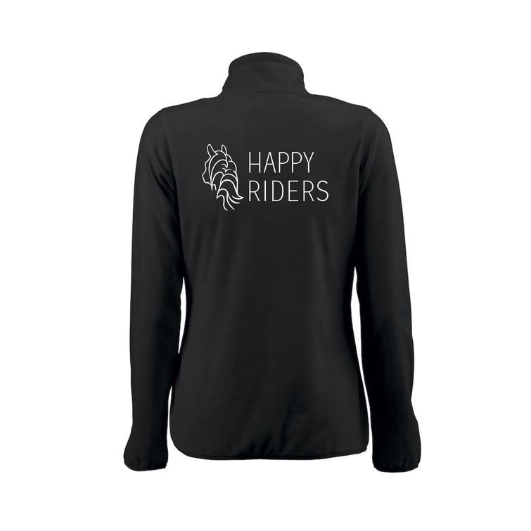 Naisten microfleece takki Happy riders logolla