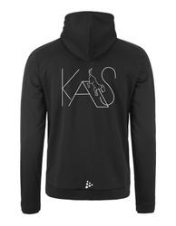 Miesten tekninen brushed vk huppari KAS logolla
