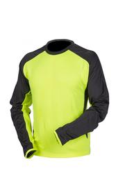 Pitk&auml;hihainen tekninen t-paita kelta/musta