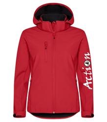 Naisten softshell takki Action logolla