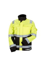 Huomiov&auml;rinen palosuojattu takki kelta/musta