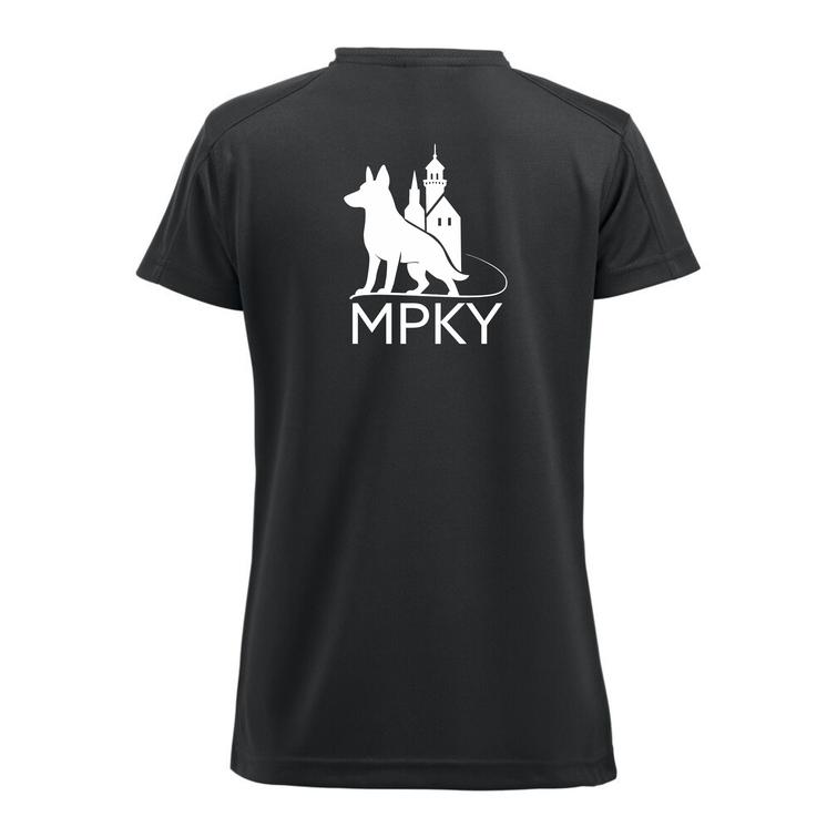 Naisten tekninen t-paita MPKY logolla