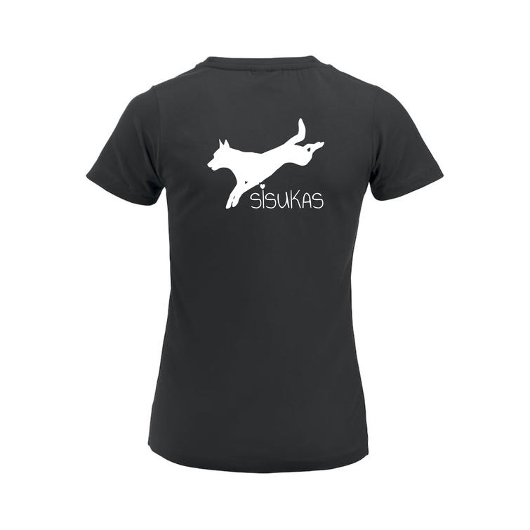 Naisten strech t-paita Sisukas-logolla
