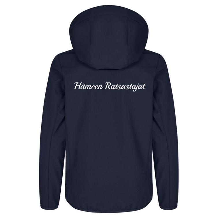 Lasten softshell takki Hämeen Ratsastajat logolla