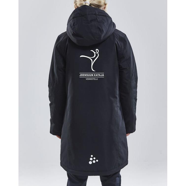 Lasten parka toppatakki Kataja voimistelu logolla