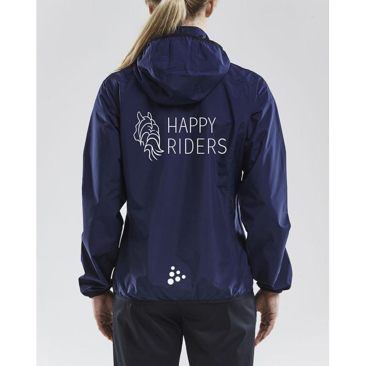 Naisten rain kuoritakki Happy riders logolla