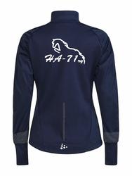 Naisten ohut topattu takki HA-71 logolla