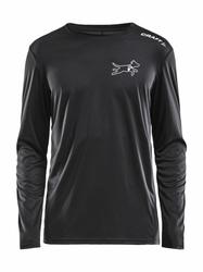 Miesten tekninen pitk&auml;hihainen paita Popeko logolla