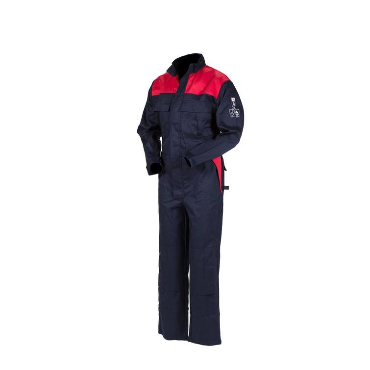 Palosuojattu hitsaushaalari sininen/punainen