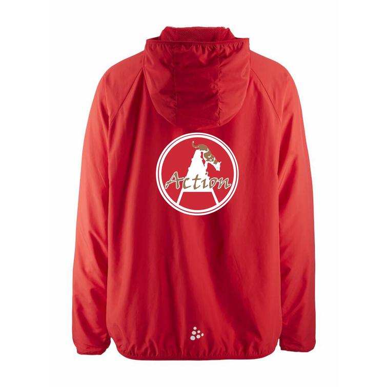 Naisten kevyt tuulitakki Action logolla