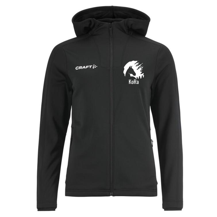 Naisten tekninen brushed vk huppari KoRa logolla