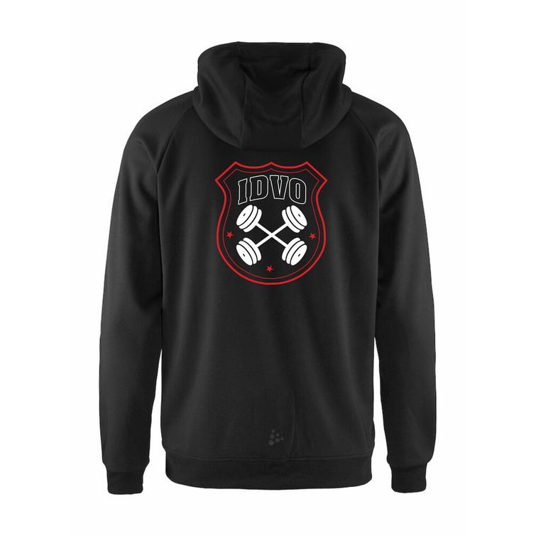 Miesten unify vetoketjuhuppari IdVo logolla