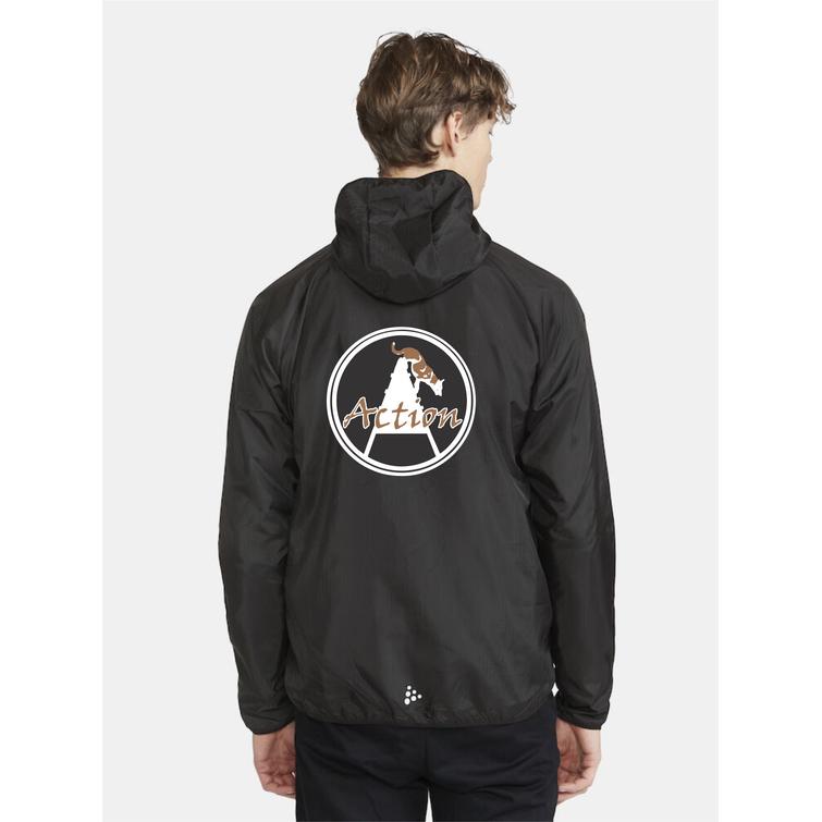 Miesten kevyt tuulitakki Action logolla