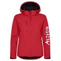 Naisten softshell takki Action logolla