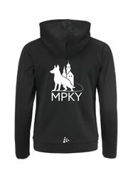 Naisten vetoketjullinen huppari MPKY logolla