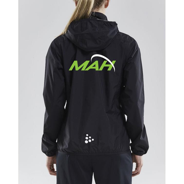 Naisten rain kuoritakki MAH logolla