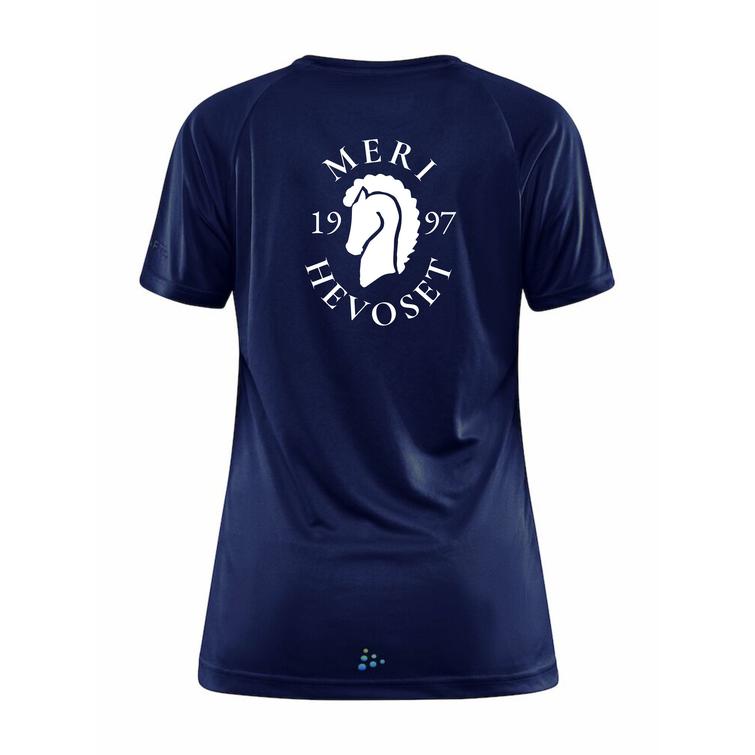 Naisten tekninen t-paita Merihevoset logolla