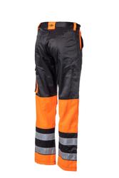 Huomiov&auml;riset vy&ouml;t&auml;r&ouml;housut oranssi/musta