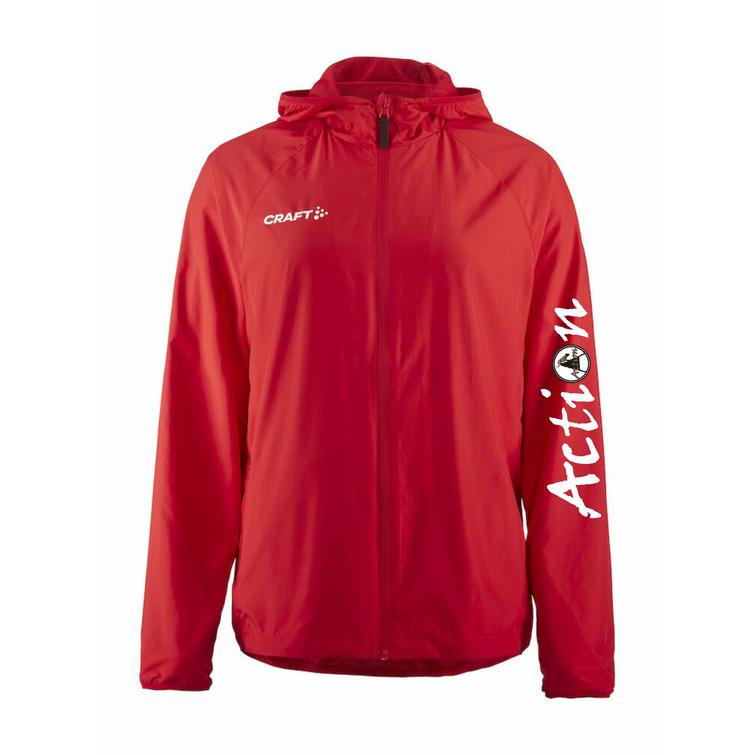 Naisten kevyt tuulitakki Action logolla