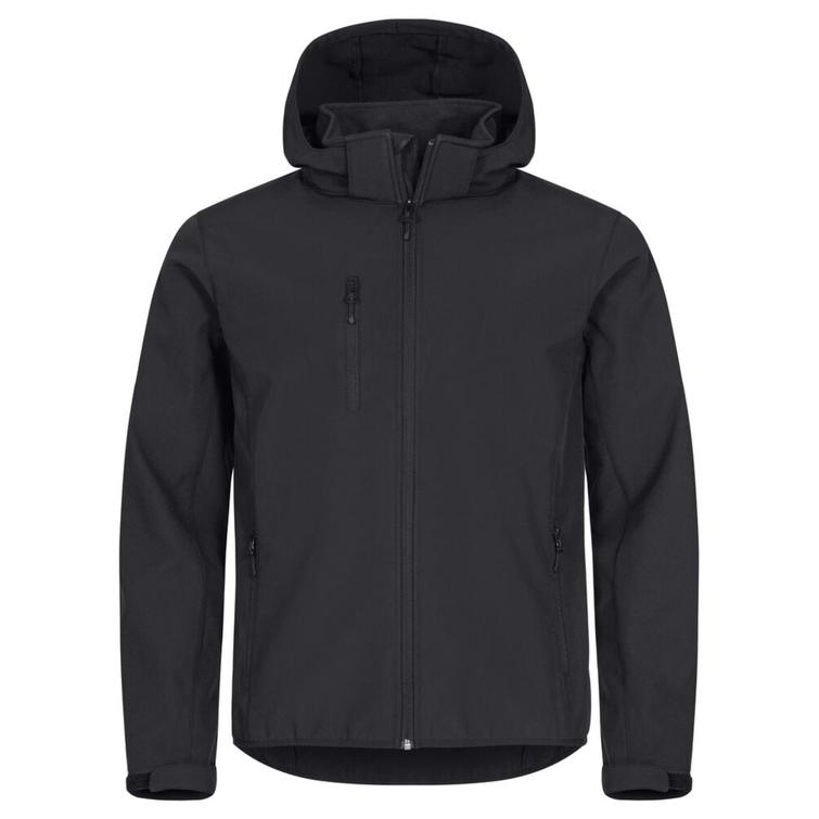 Miesten hupullinen softshell takki Drómi logolla