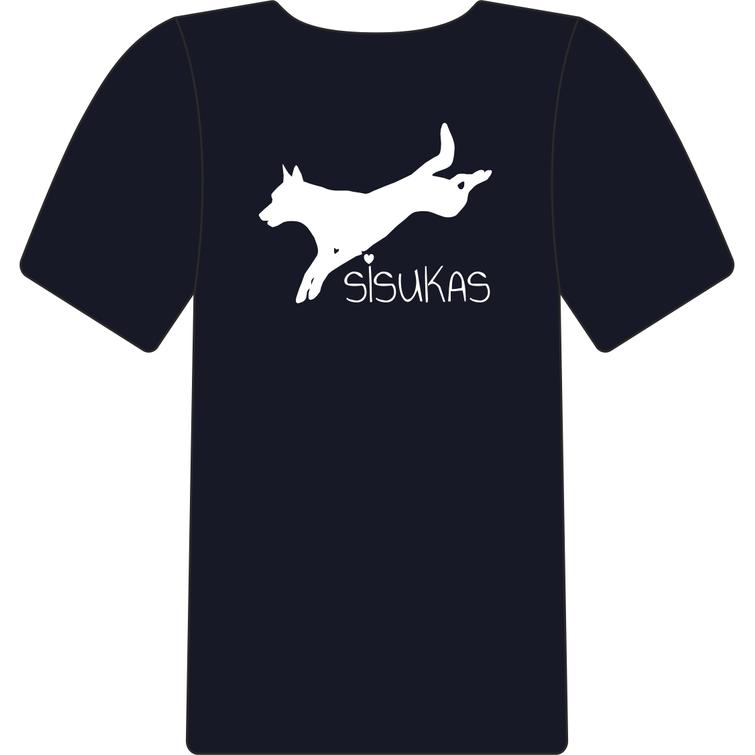 Naisten tekninen t-paita Sisukas-logoilla