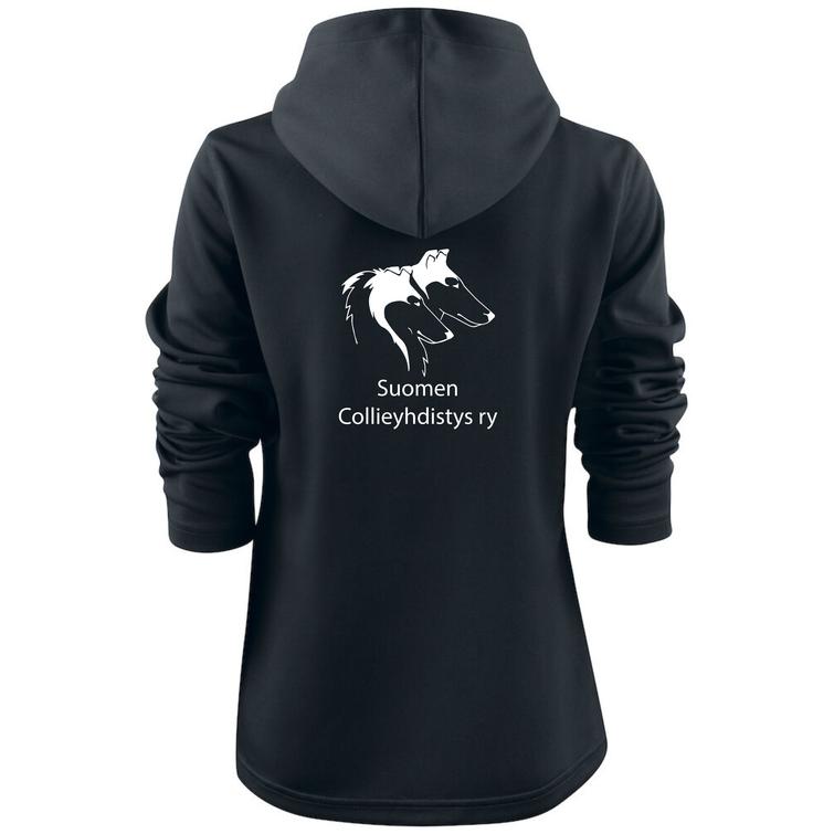 Naisten tekninen vetoketjuhuppari SCY logolla