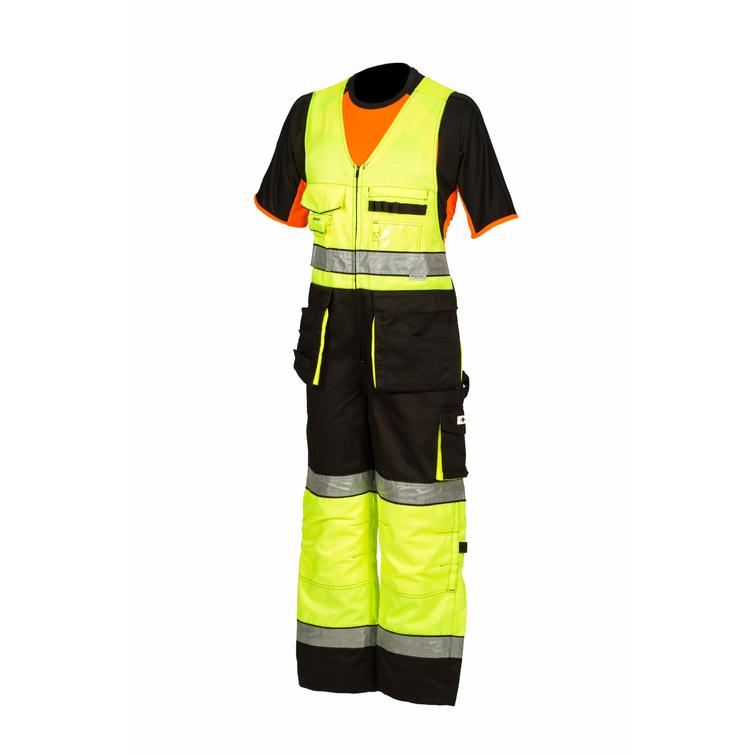 Huomiov&auml;rinen riipputasku avohaalari kelta/musta